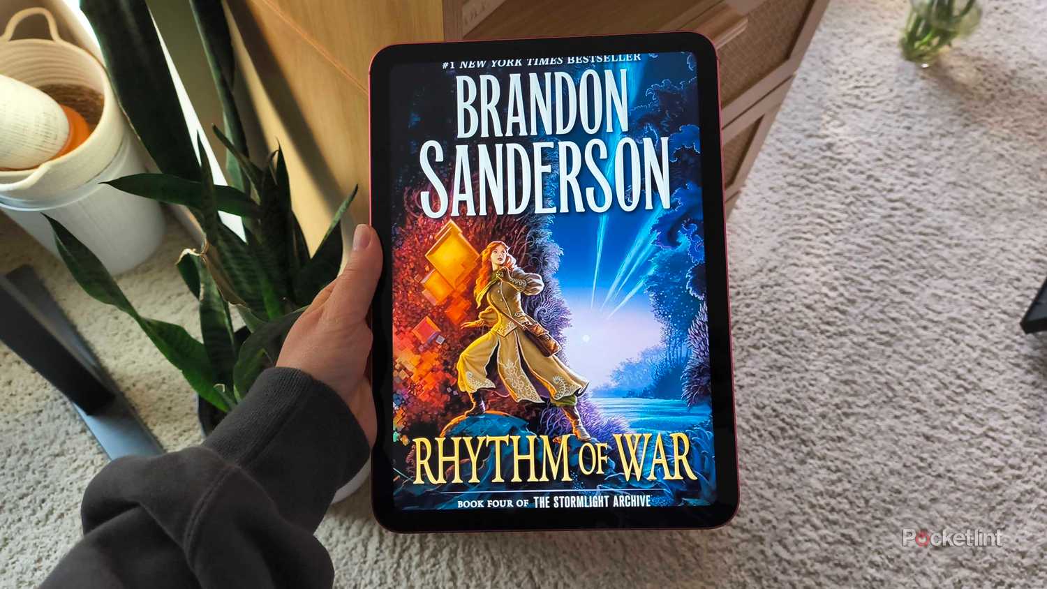 Rhythm of War on an iPad. 