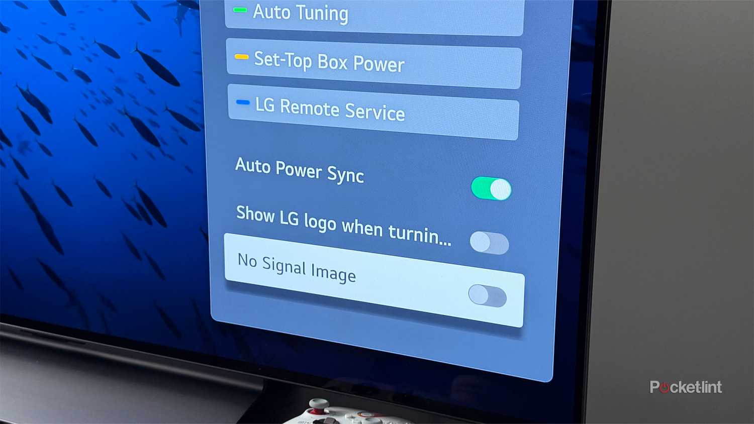 LG TV secret settings menu options.