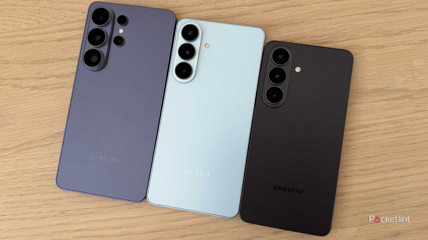 Samsung Galaxy S26 series on table.