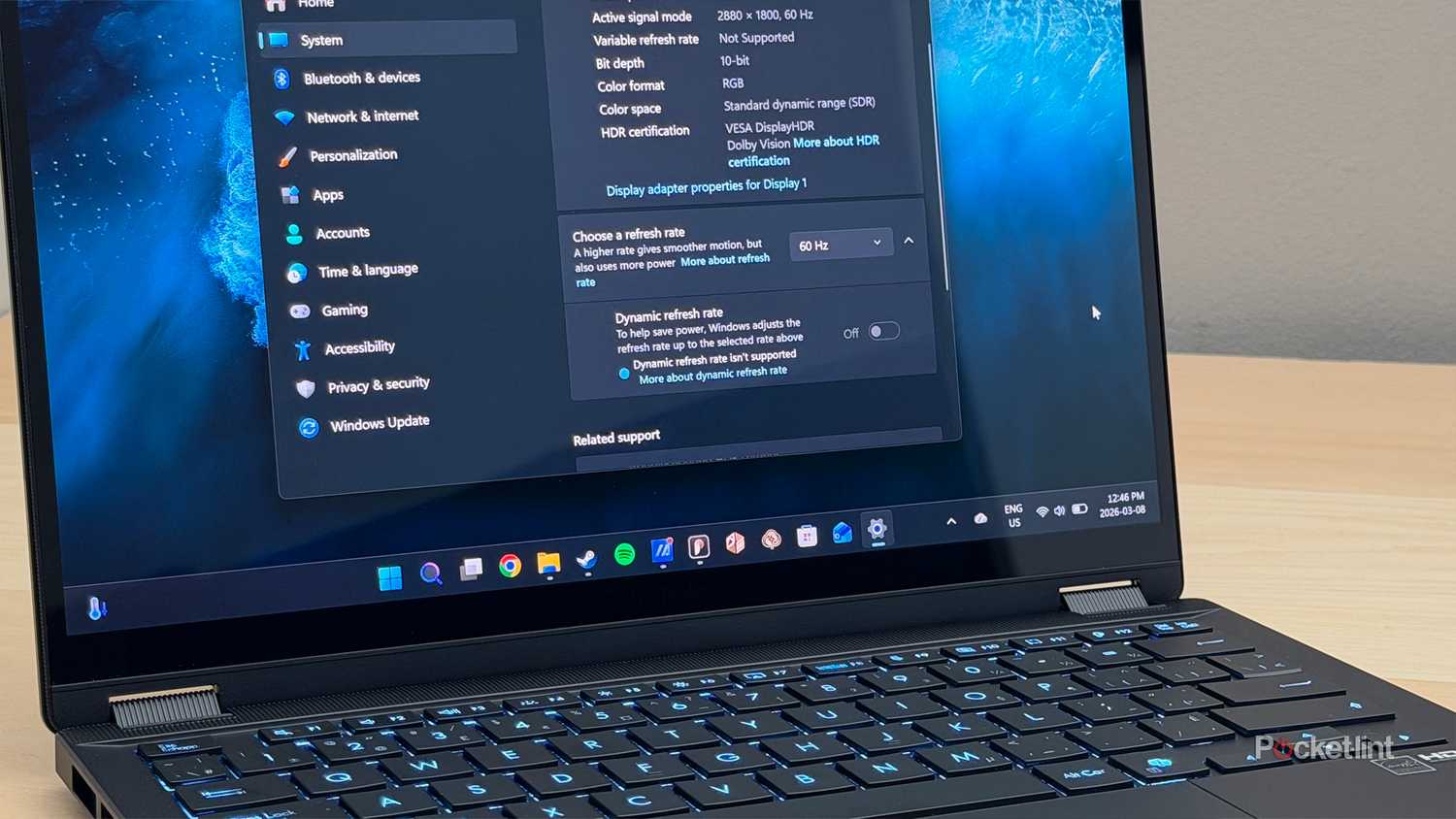 Asus ProArt GoPro refresh rate.