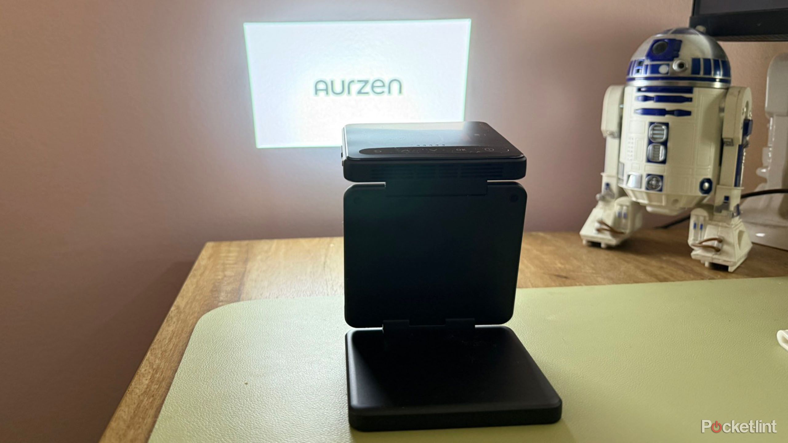 This powerful folding projector is small enough to fit in my pocket