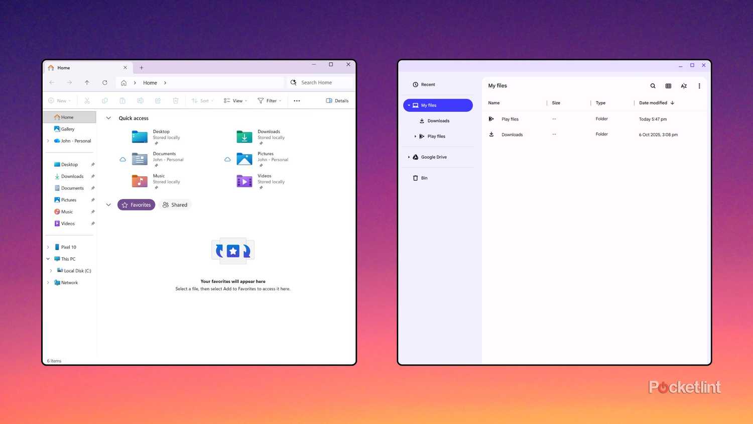 ChromeOS vs Windows-11 file management