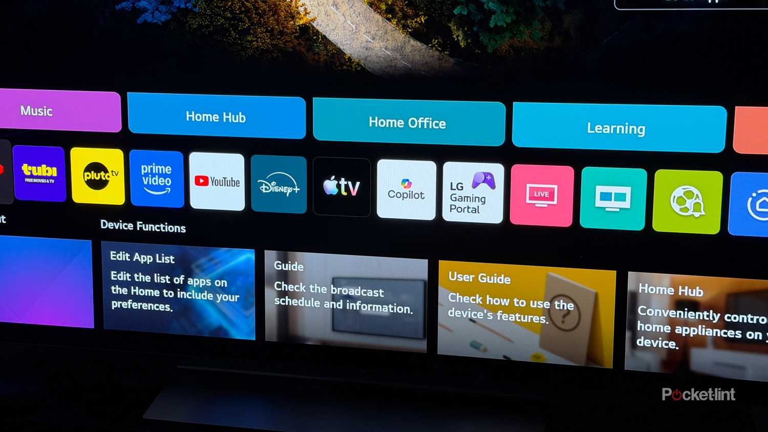 Microsoft Copilot app on LG TV.