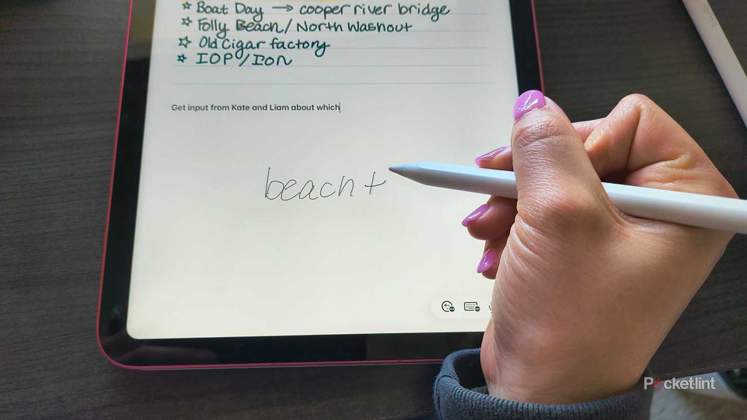 iPad writing to text.