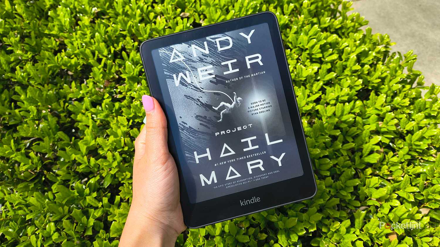 Project Hail Mary on a Kindle. 