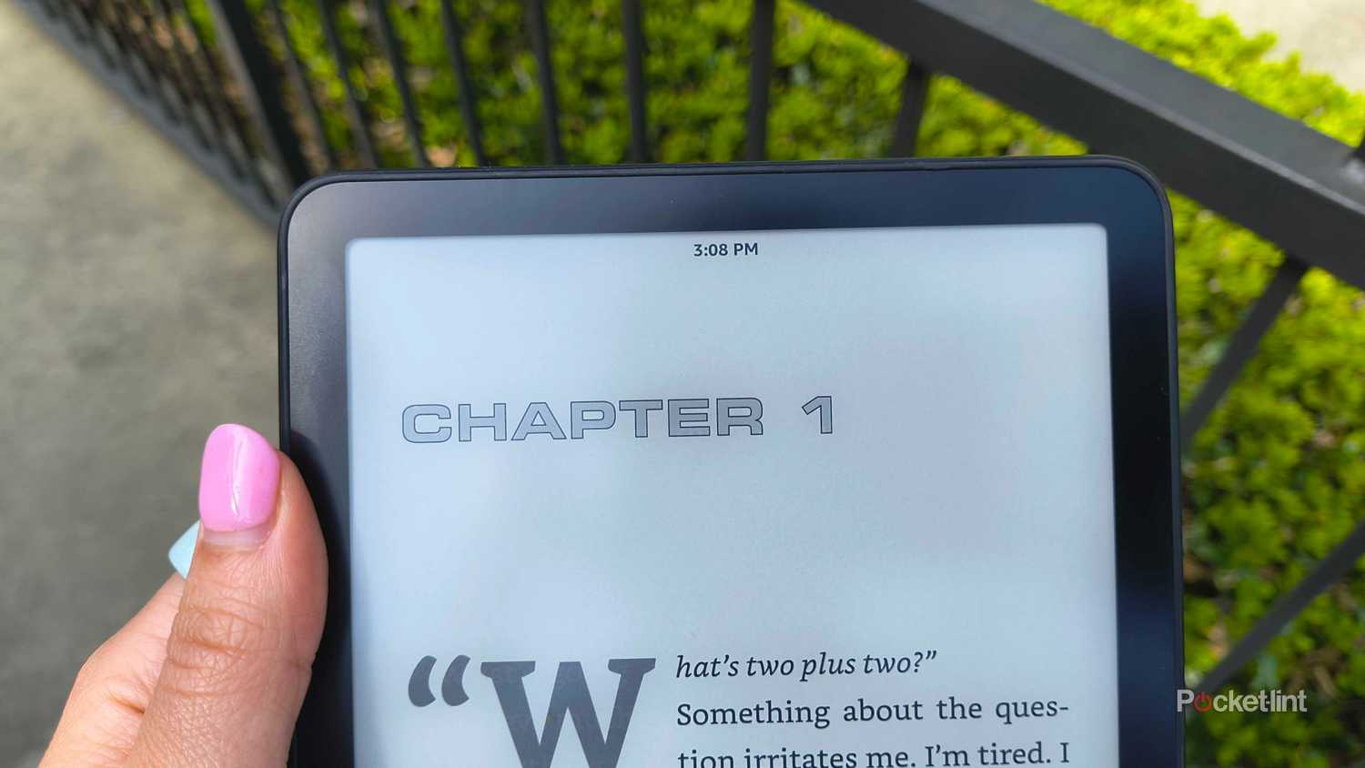 Chapter one of Project Hail Mary, and the Kindle Clock. 