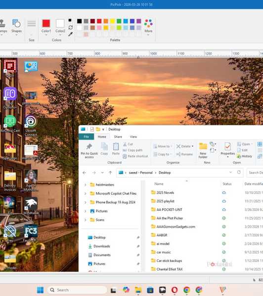 PicPick app on a laptop