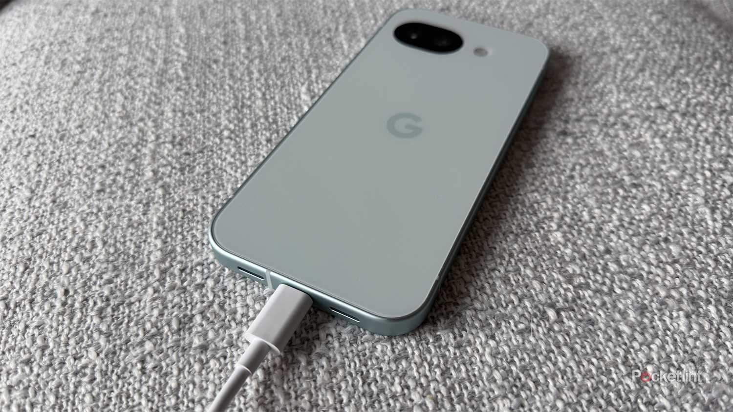 Google Pixel 10a charging.