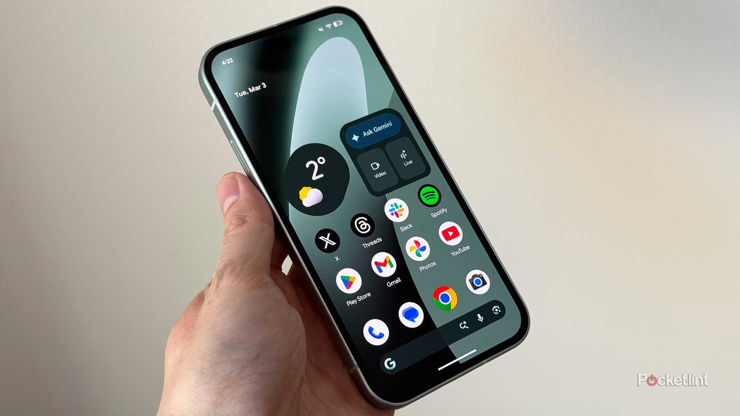 Pixel 10a screen.