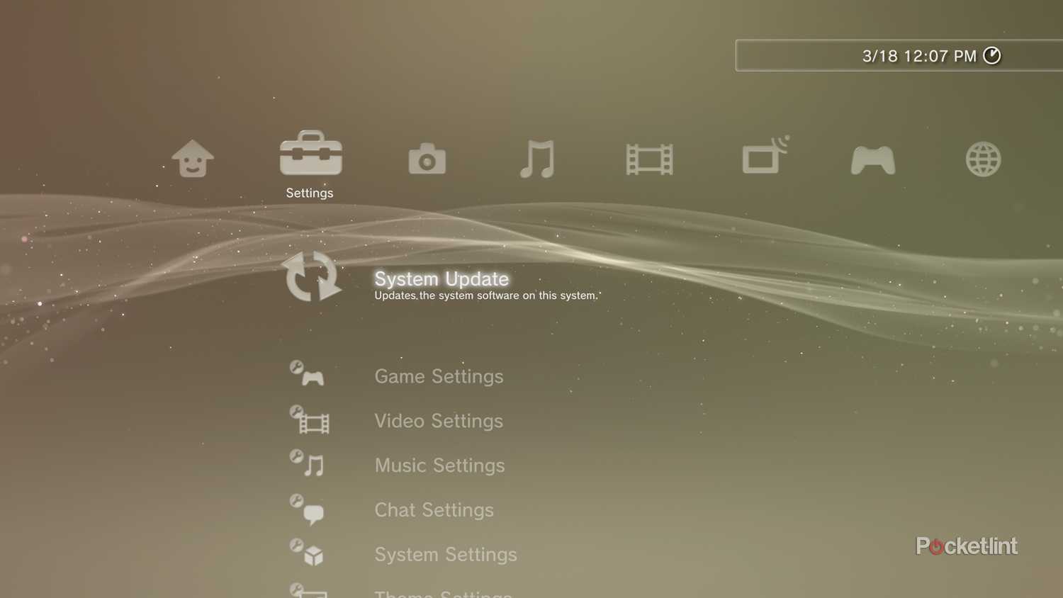 PS3 System update.