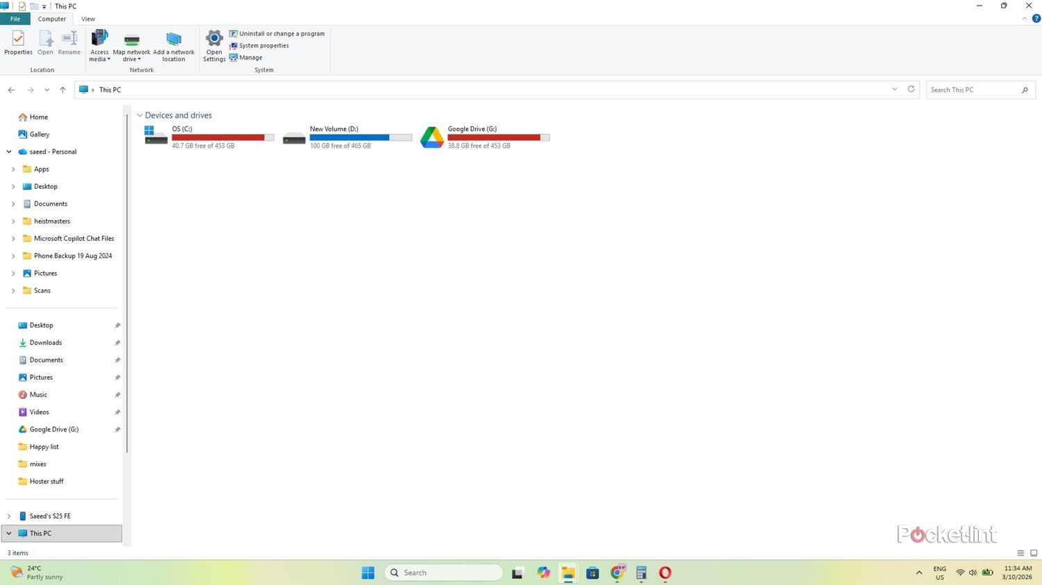 Windows Storage space