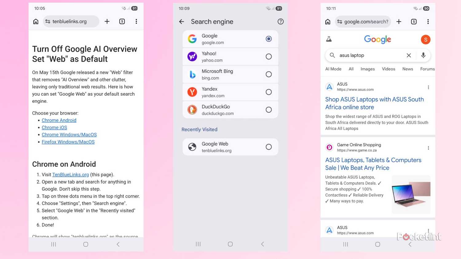 Remove Google AI overview