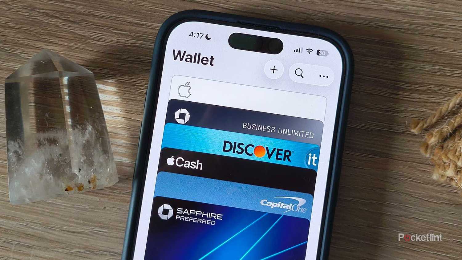 Apple Wallet on iPhone.