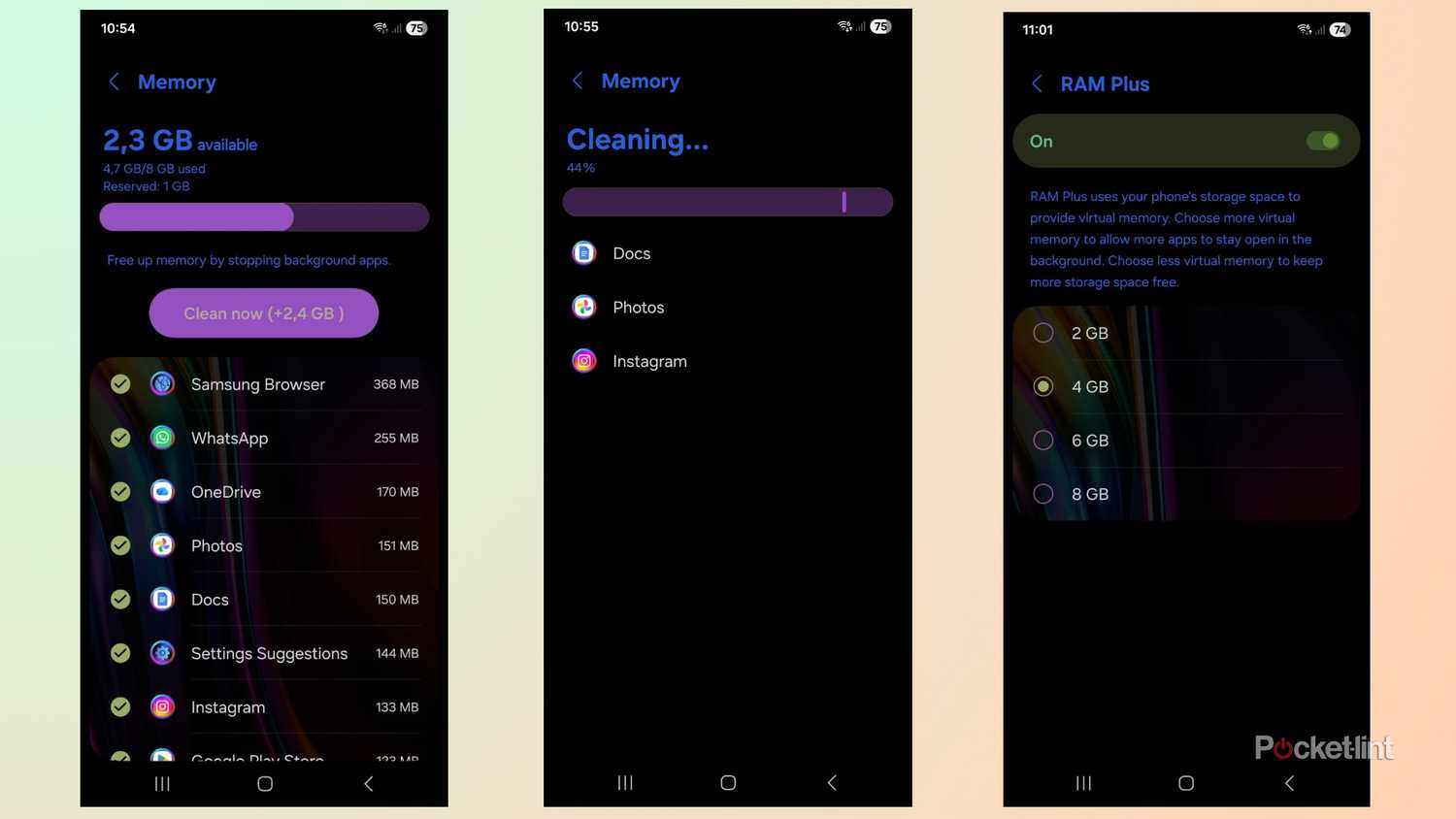 Free memory on Android