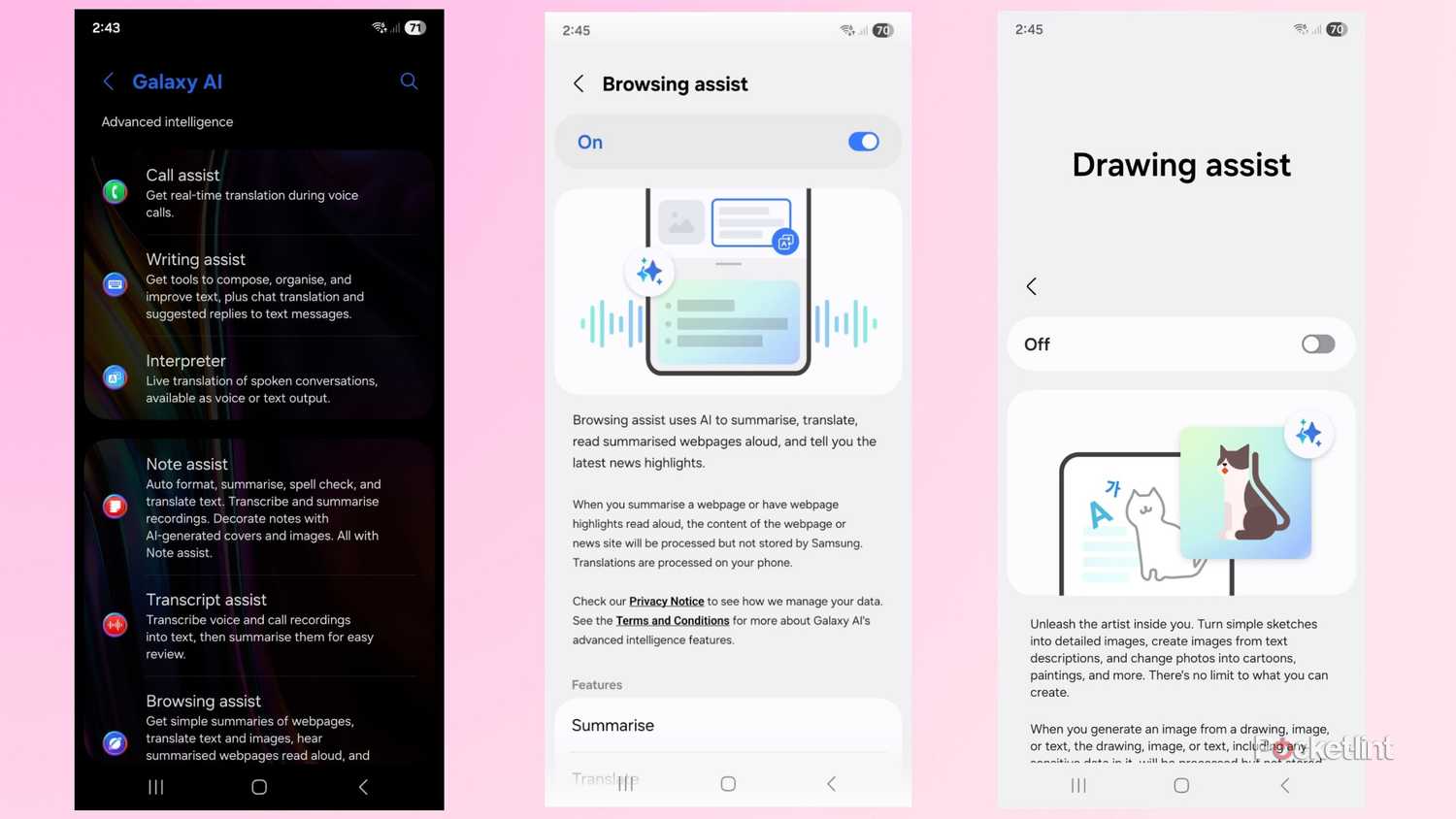 Remove Galaxy AI features