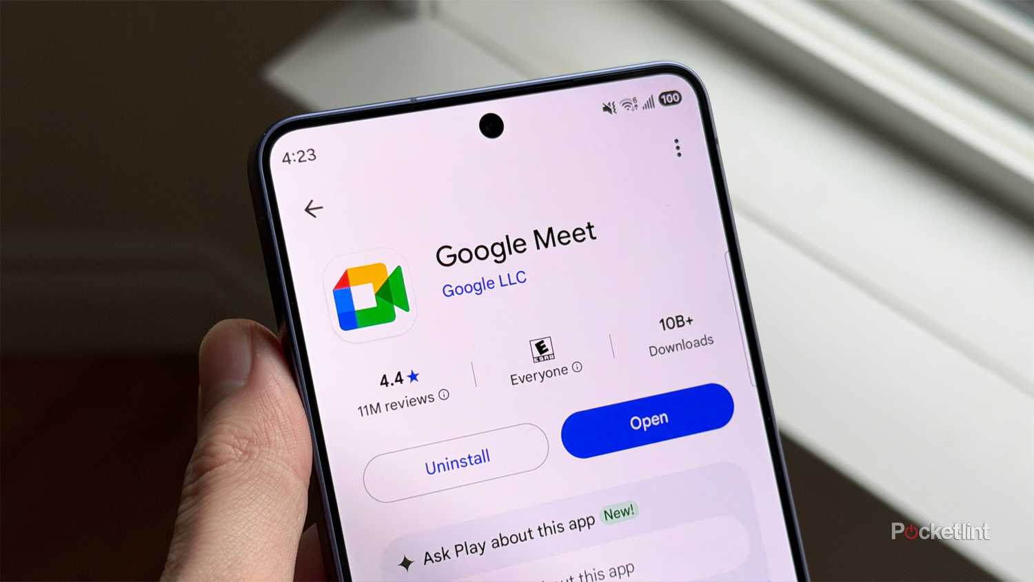 Google Meet app on Play Store.