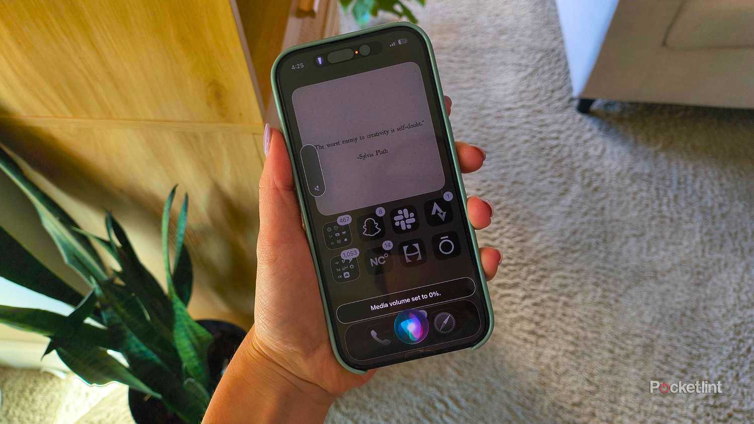 Silencio on an iPhone. 