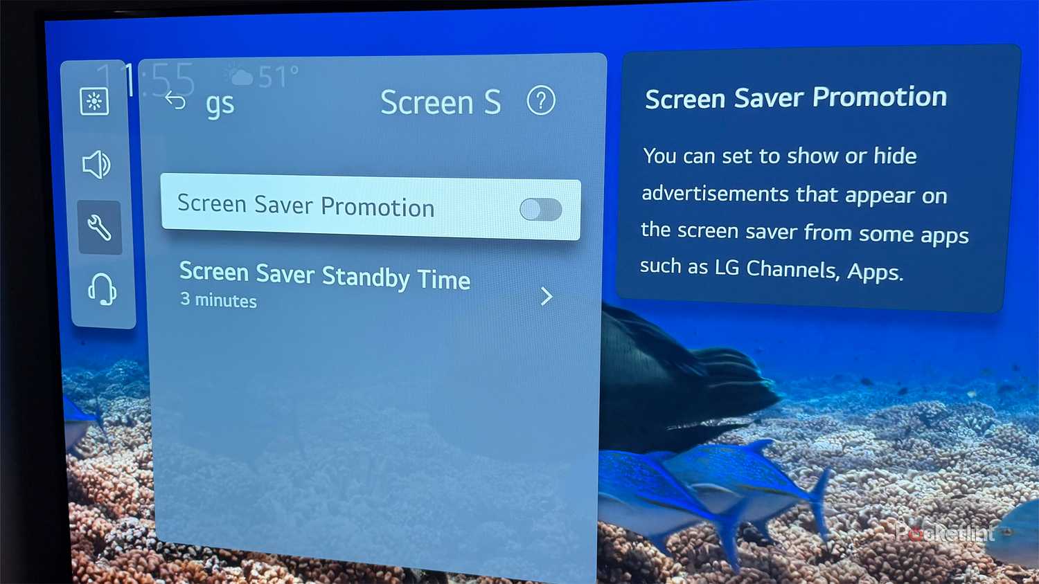 LG TV Screen Saver Promotion.