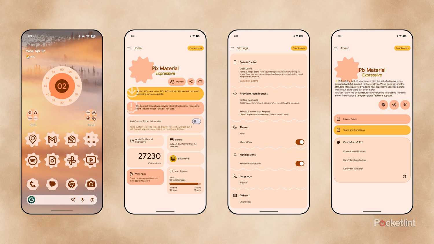 Pix Material Expressive Icons screenshots