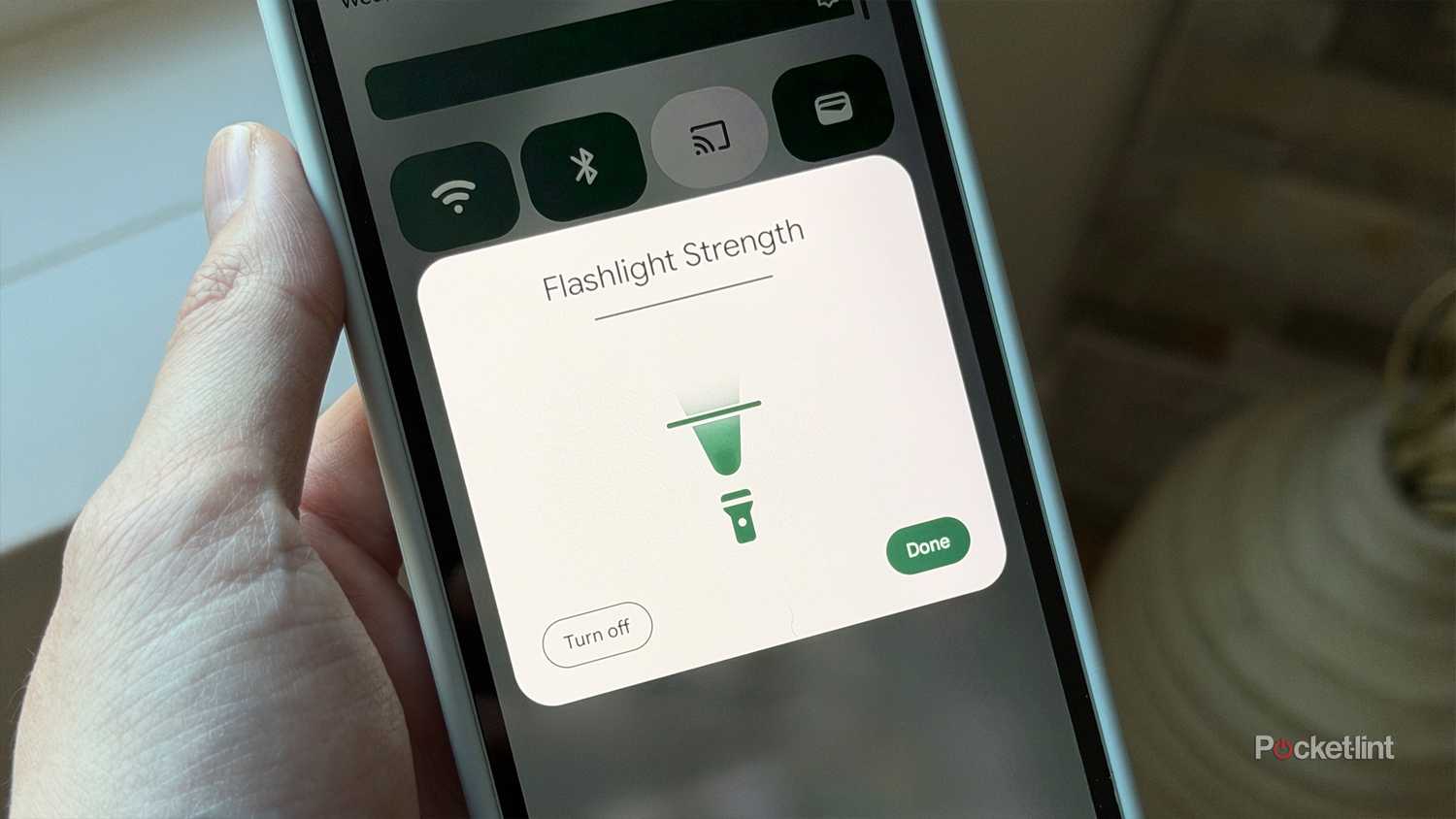 Flashlight Strength on Pixel.