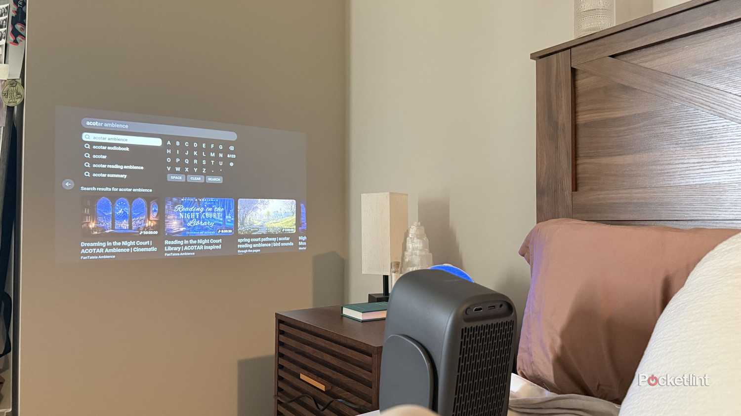 Ambience on a projector. 