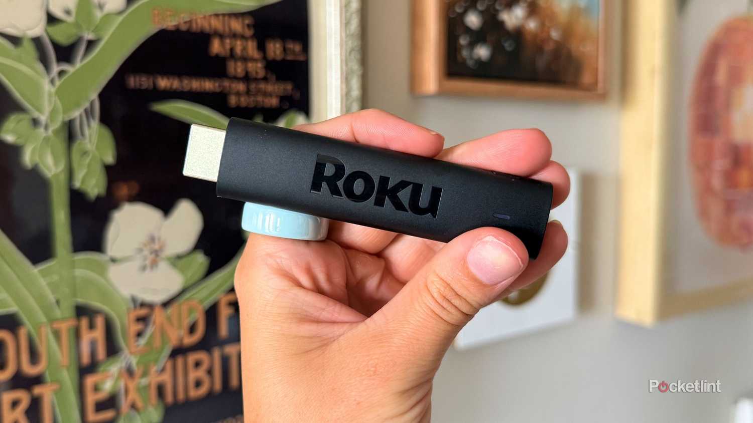 A Roku streaming sttick. 