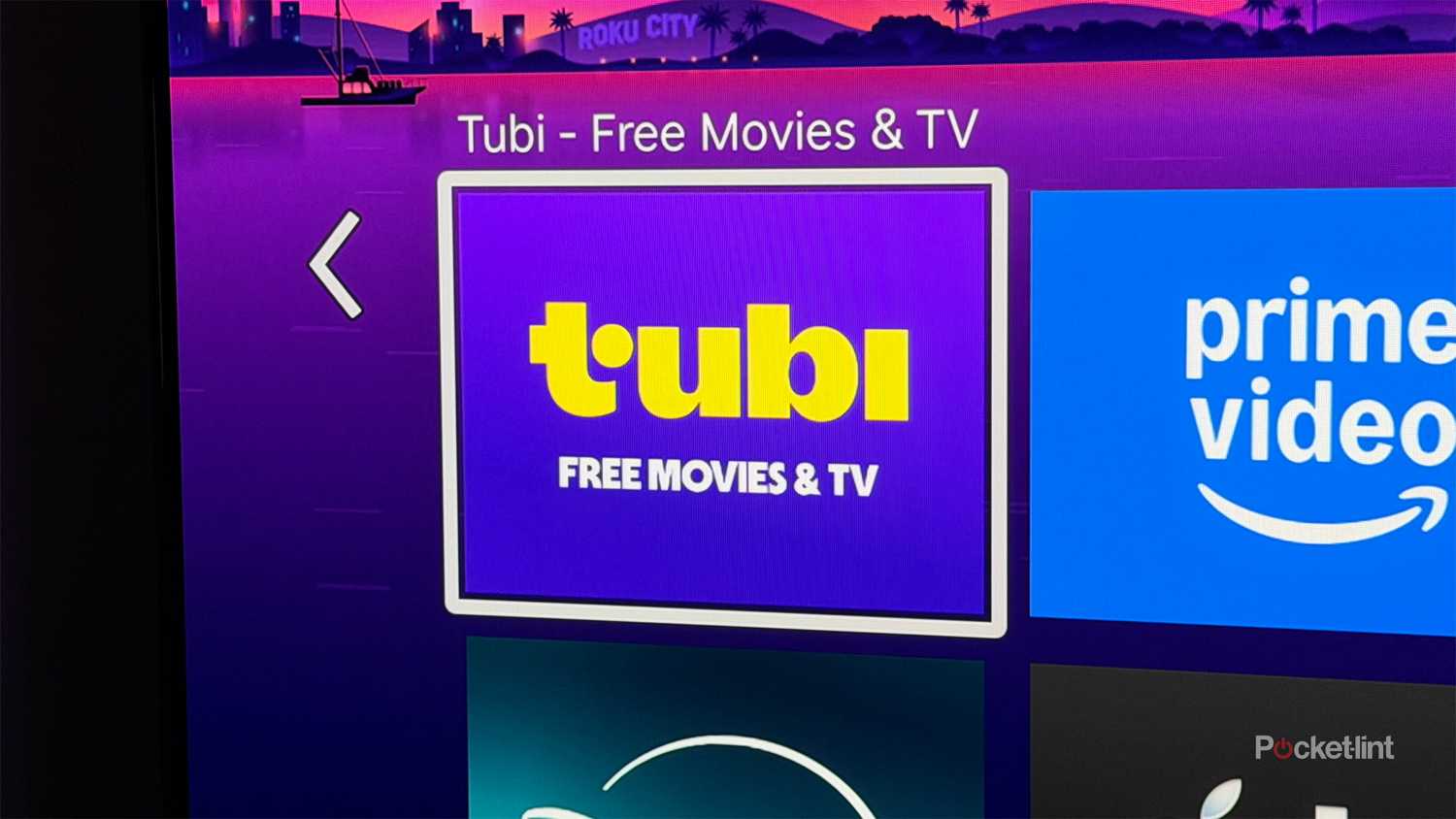 Tubi on Roku TV.