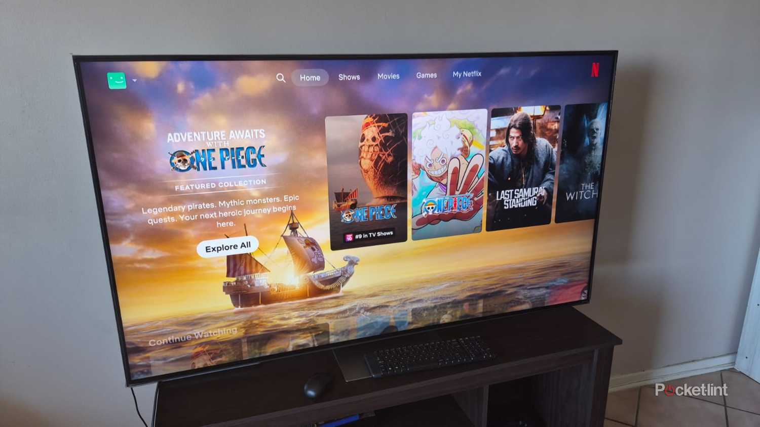 Netflix on an LG TV.