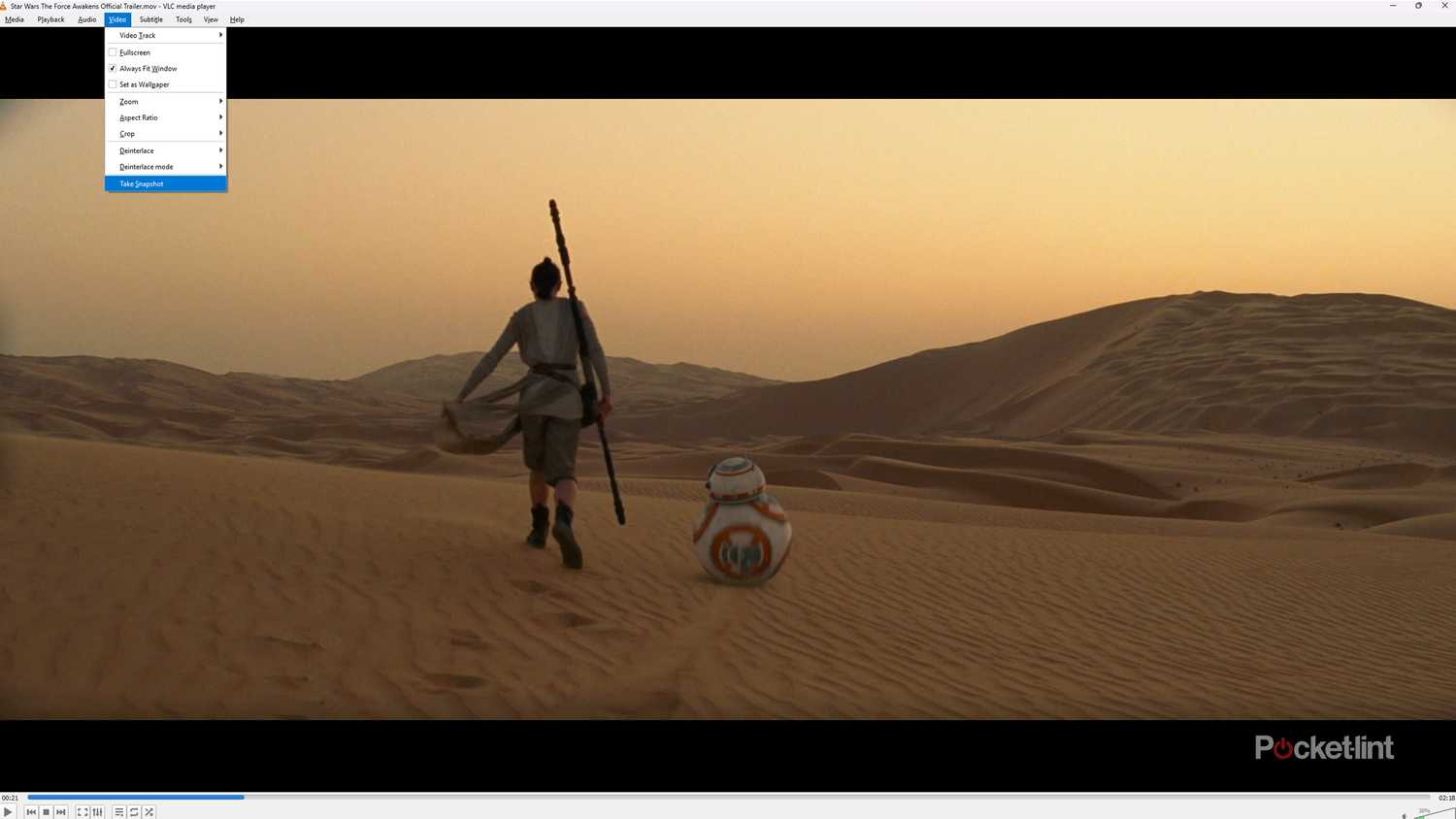 VLC take sceenshot tool.