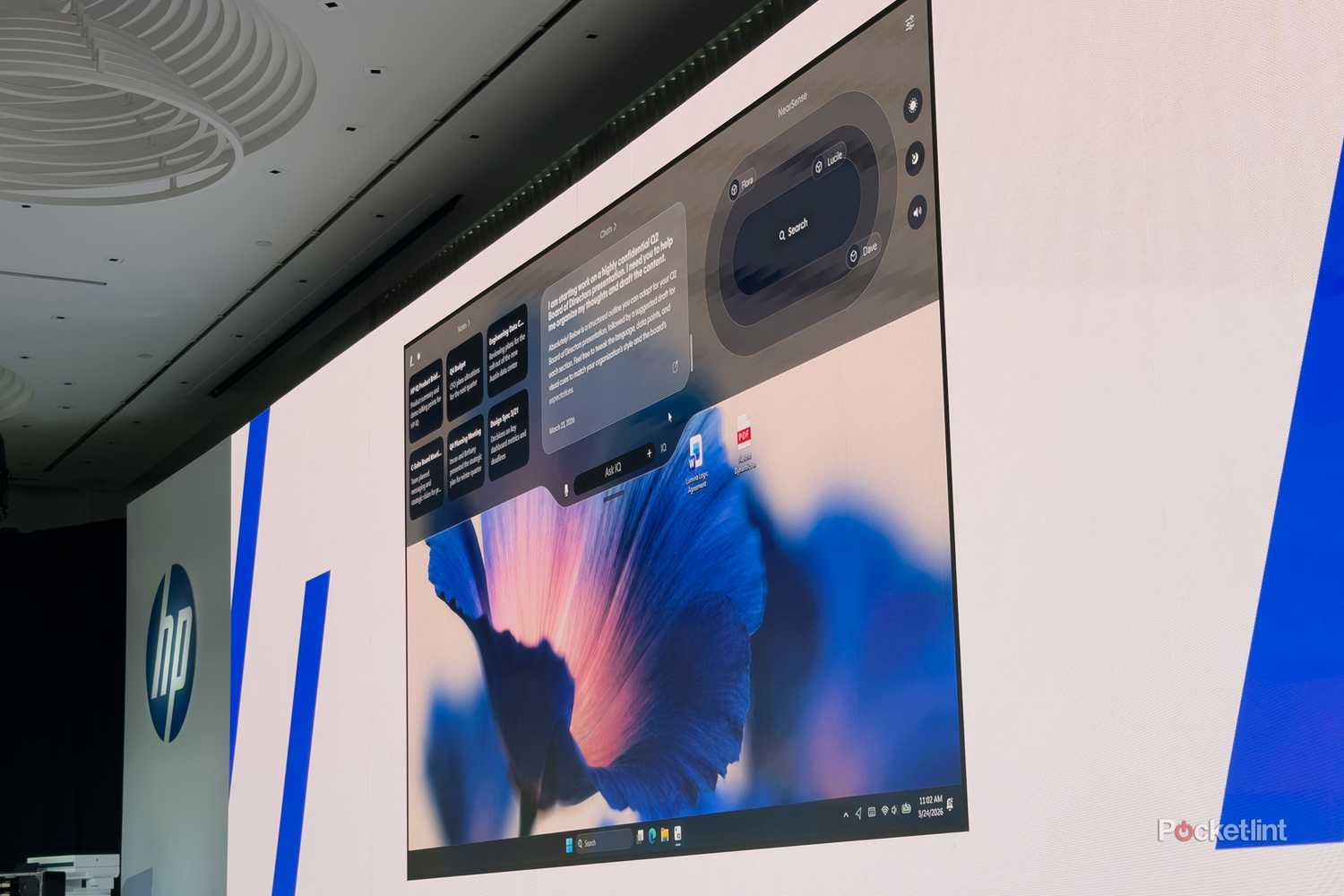 HP IQ Visor showcase on stage-1