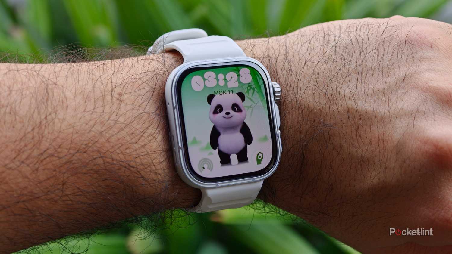 Huawei Watch Fit 5 Pro with panda watchface