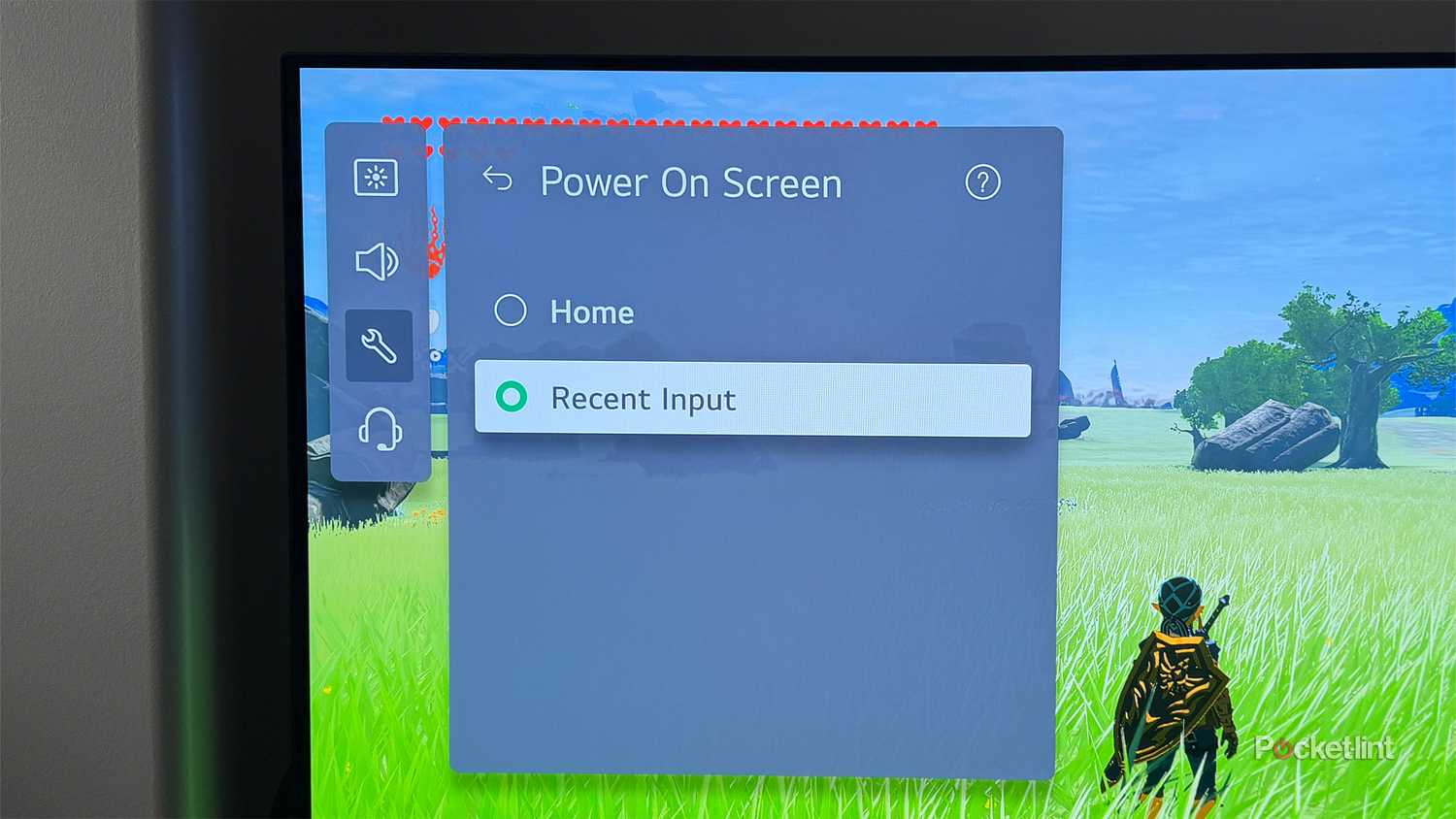 LG TV Power On Screen.