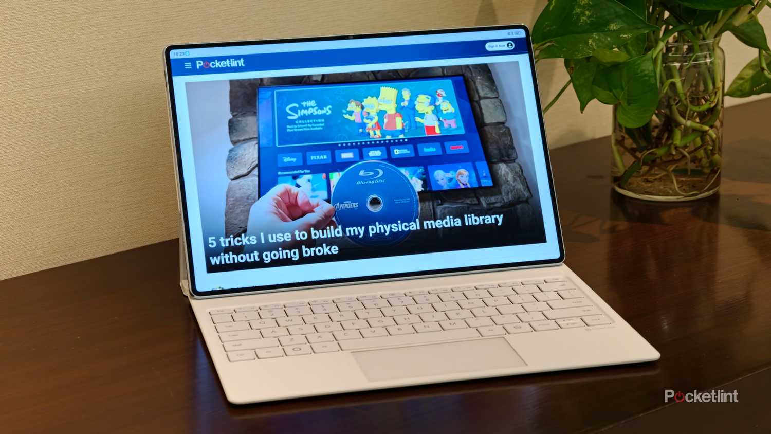 Huawei's MatePad Pro Max with Pocket-lint website opens