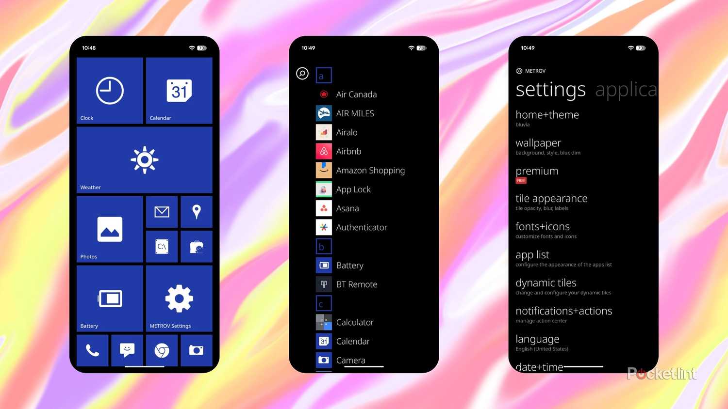 Metrov Launcher screenshots