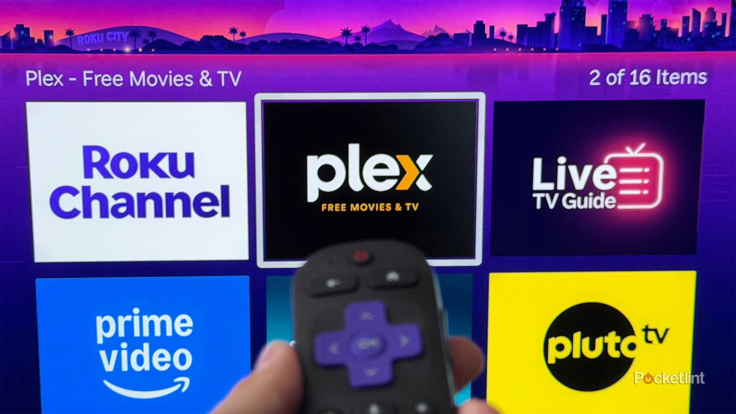 Plex app on Roku TV.