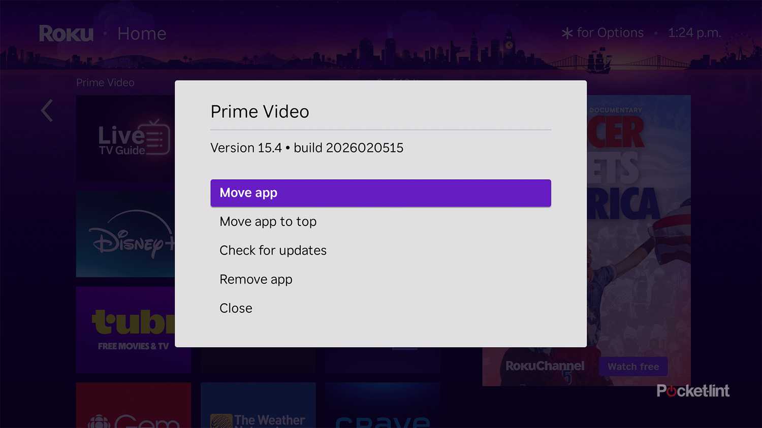 Roku move app ability.