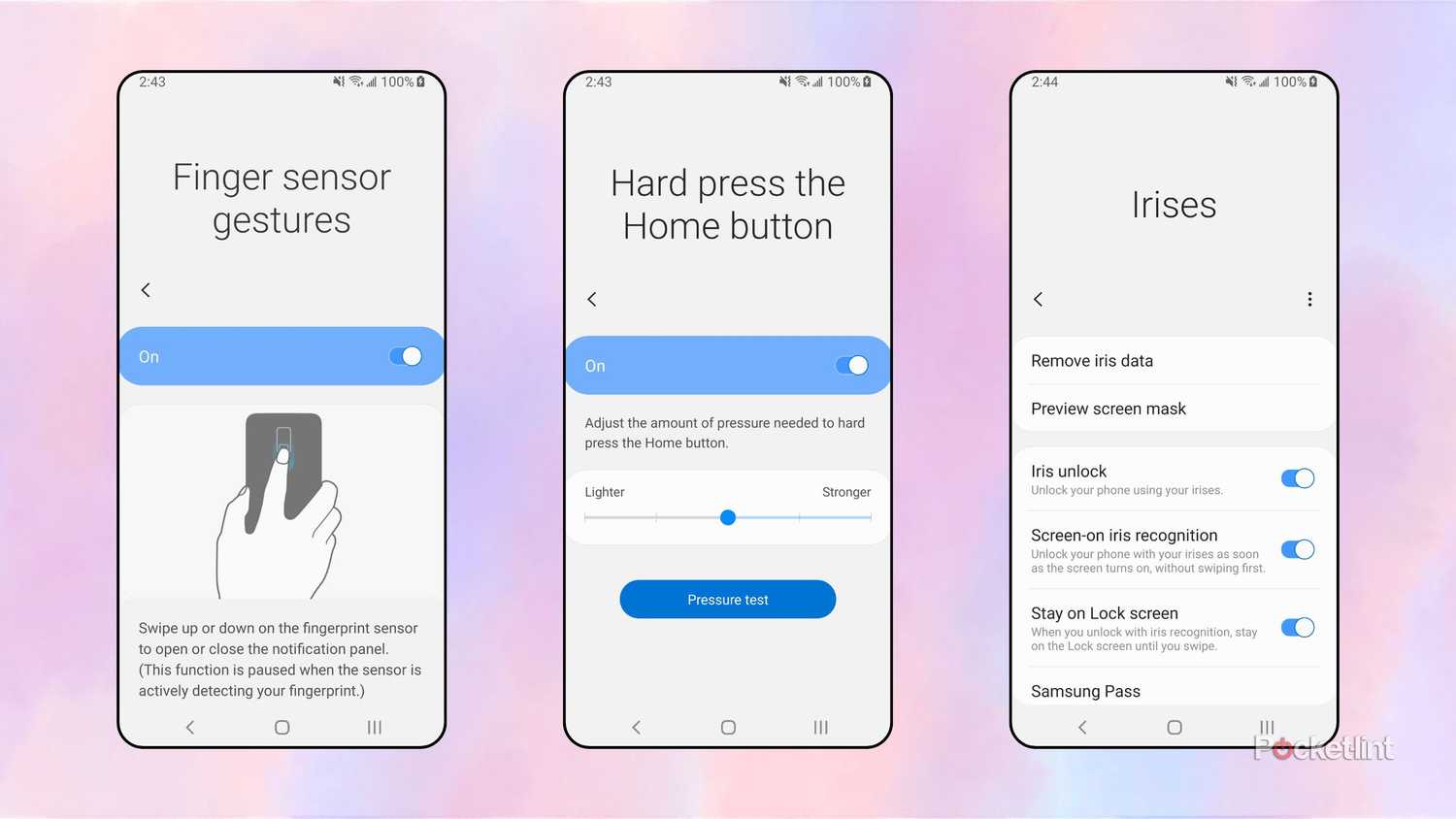 Samsung Galaxy S9 screenshots