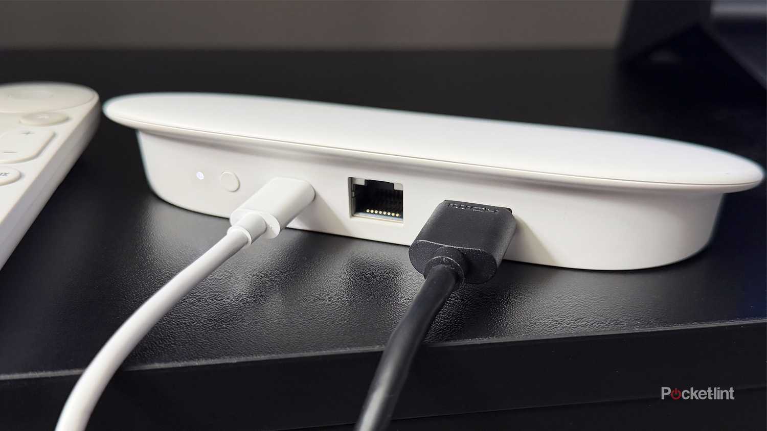 Ethernet port on Google TV Streamer.