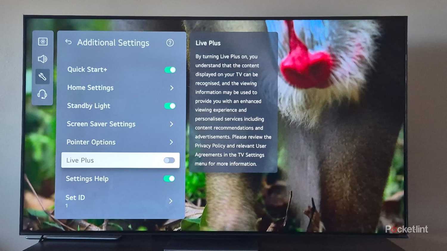 LG TV ACR feature 