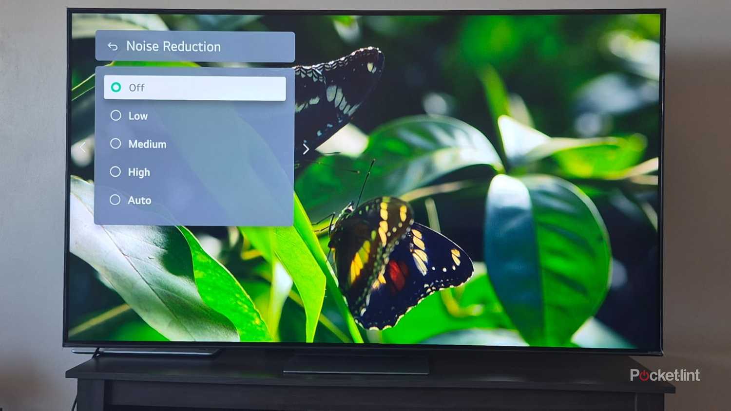 LG TV noise reduction feature 