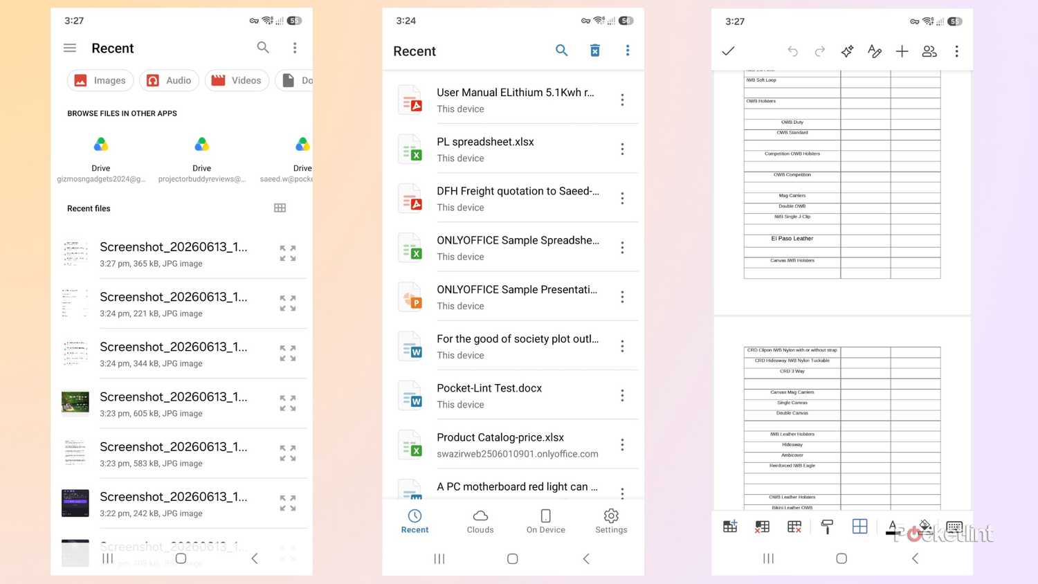 OnlyOffice Interface