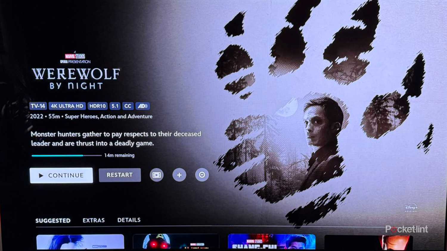 Werewolf By Night Banner on Disney+.