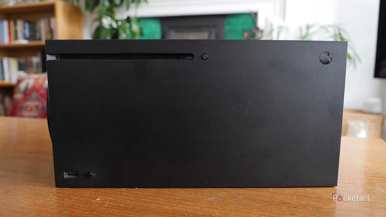 Xbox Series X on a table.