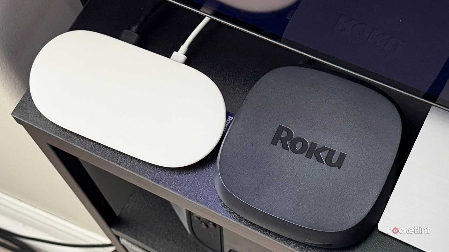 Google TV Streamer next to Roku Ultra.