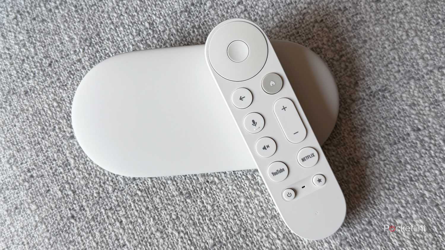 Google TV Streamer with remote.