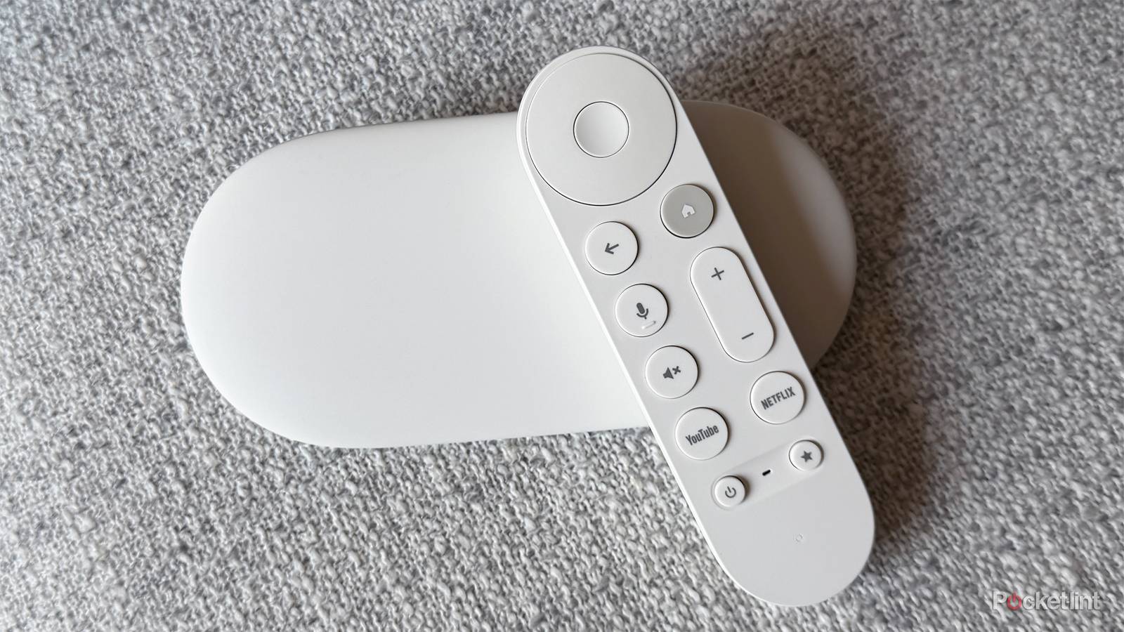 Google TV Streamer with remote.