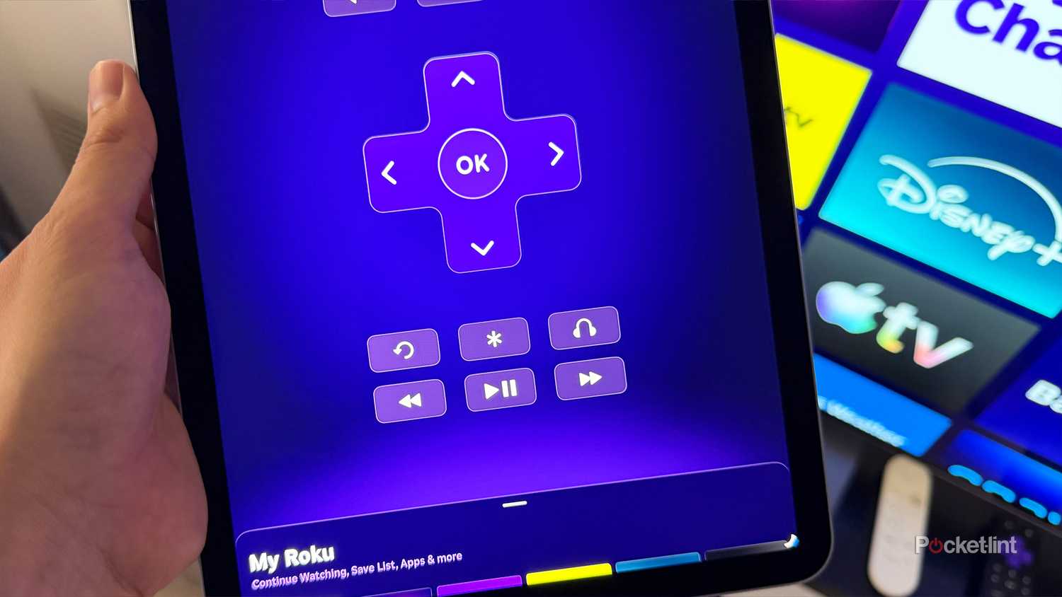 Roku Headphone Mode on iPad.