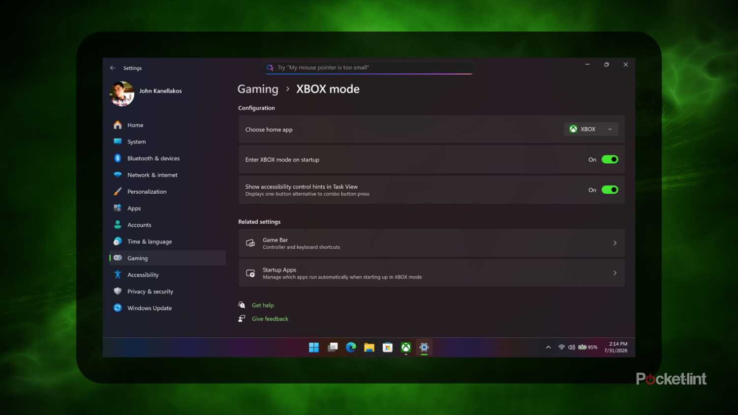 MSI Claw 8 EX AI+ screenshot