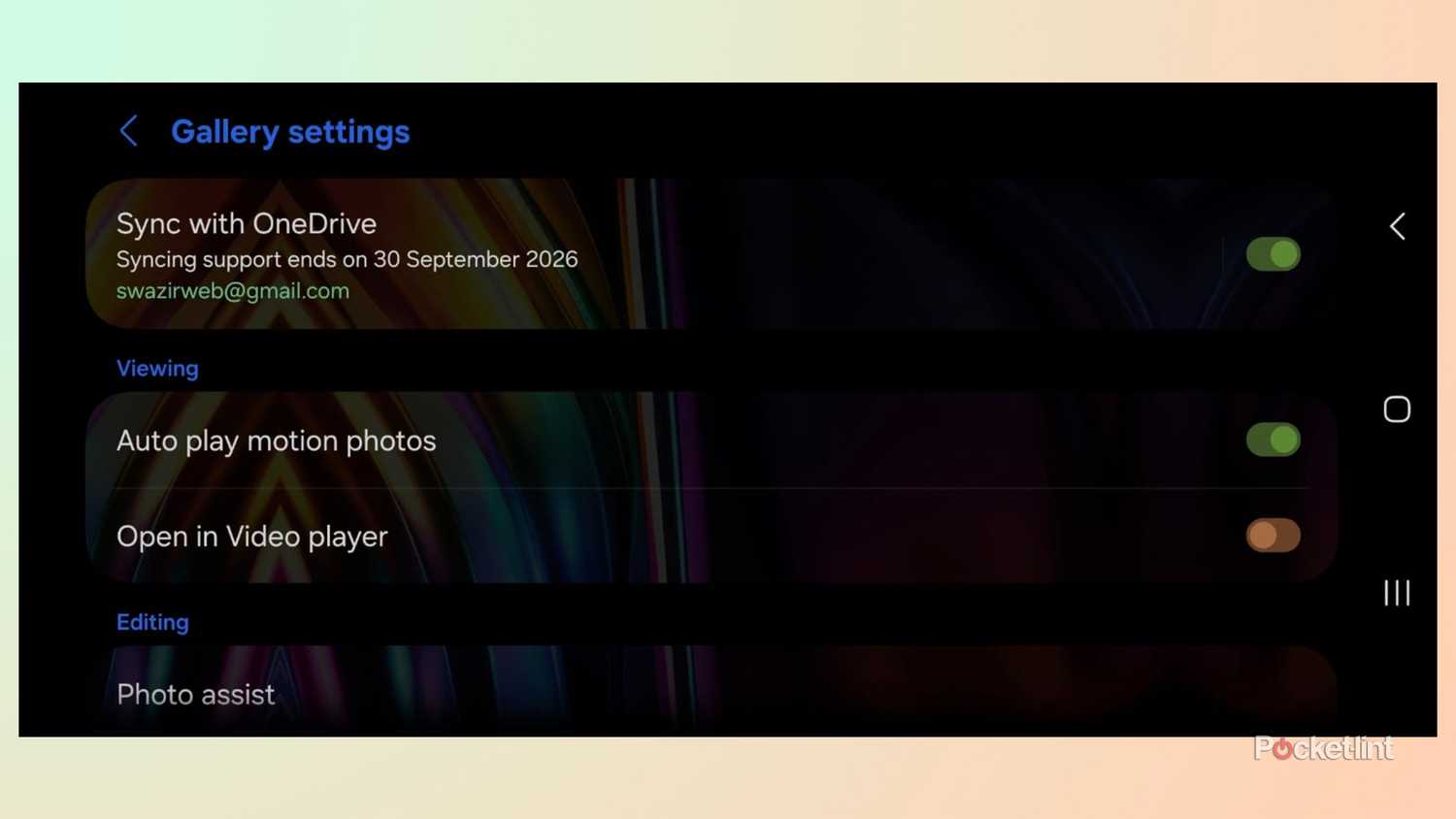 OneDrive Settings