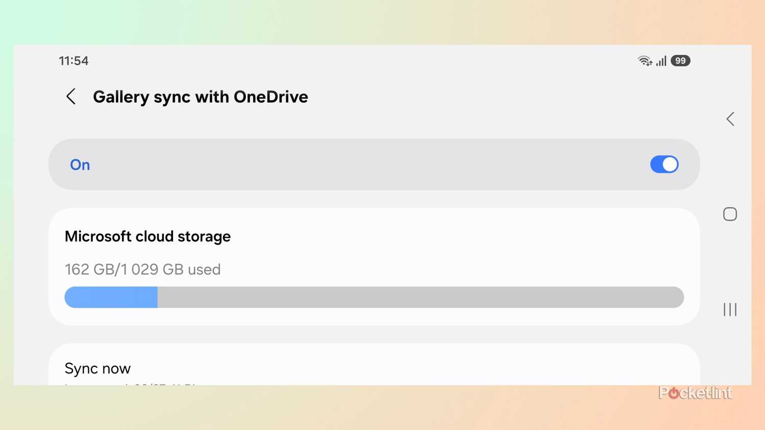 Samsung OneDrive Sync